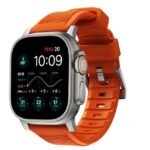 Orange 42/44/45/49mm/L Watch Strap Krinkle Design