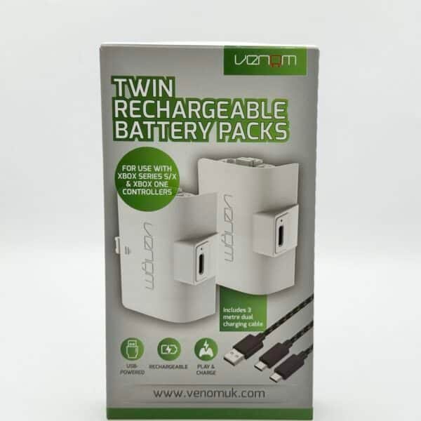VENOM Twin Rechargeable Battery Packs, White: Used Excellent
