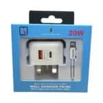 Dual Type C USB to Lightning Plug & 1m Cable Bundle