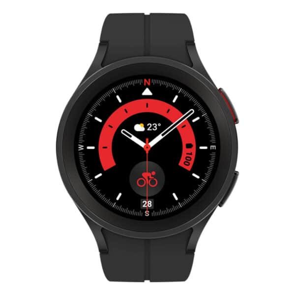 Samsung Galaxy Watch 5 Pro Black 45mm Sapphire Crystal GPS Used Good Condition