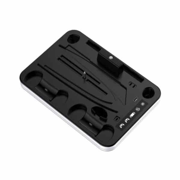 PS5 & PS5 Slim DLX Multi-Function Stand DualSense Fan Charging Dock Storage Black Used Good Condition