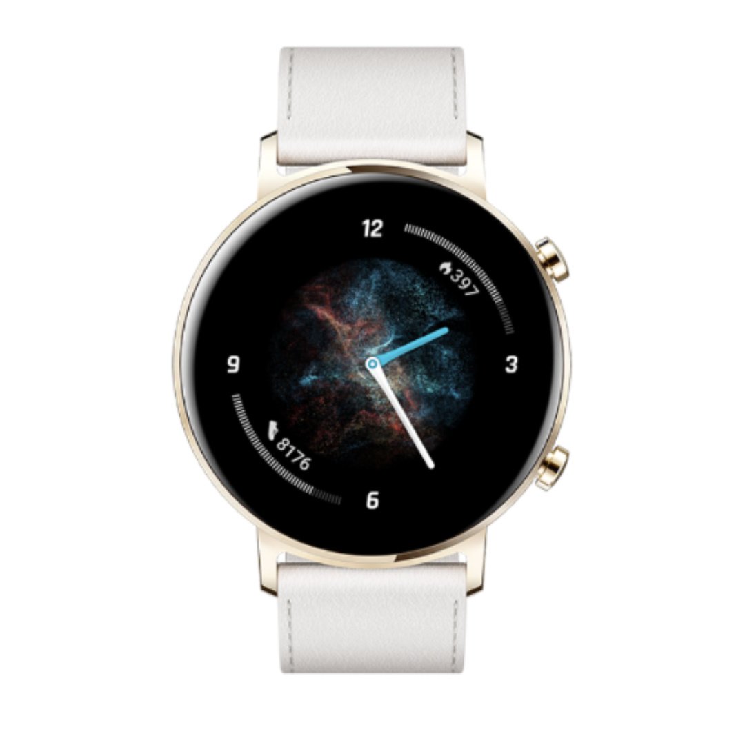 0.81504600 1784883201.jpg HUAWEI Watch GT 2 42mm Frosty White GPS Used Fair Condition - Image 1