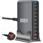 GaN3 Pro Desktop Fast Charger 800W 10 Ports Black New Sealed