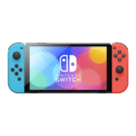 Nintendo Switch OLED 64GB Red & Blue Used Good Condition - Image 2